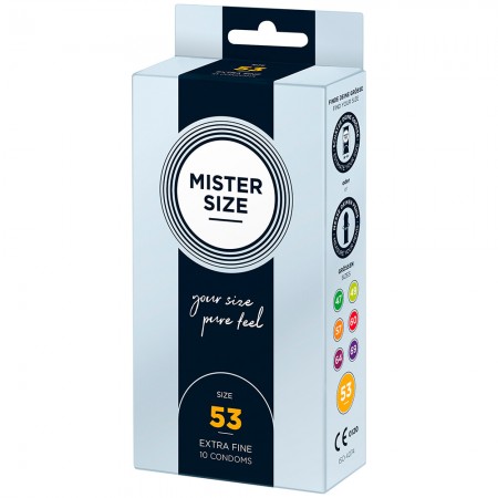 Mister Size 53mm Your Size Pure Feel Condoms 10 Pack
