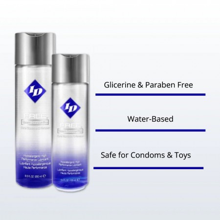 ID Free Hypoallergenic Waterbased Lubricant 130ml